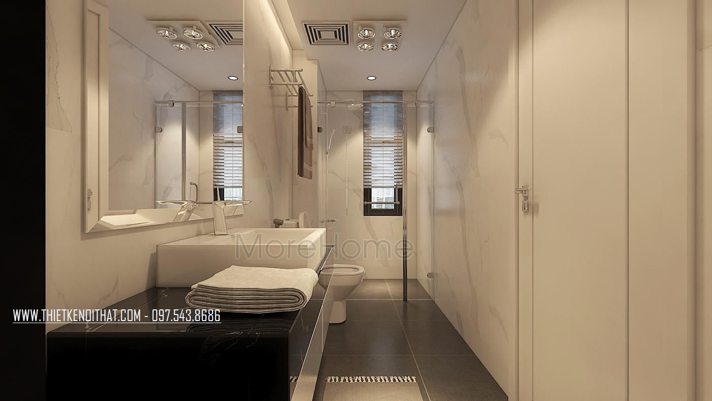 Thiết kế phòng tắm biệt thự Vinhomes Thăng Long